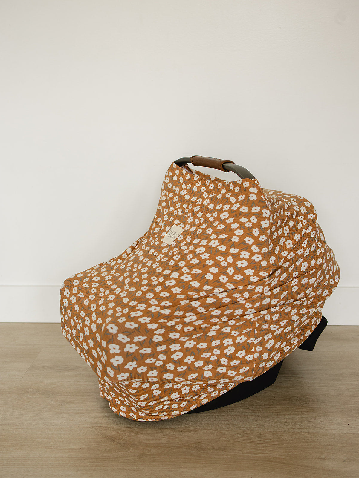 bamboo multi-use cover // mustard floral