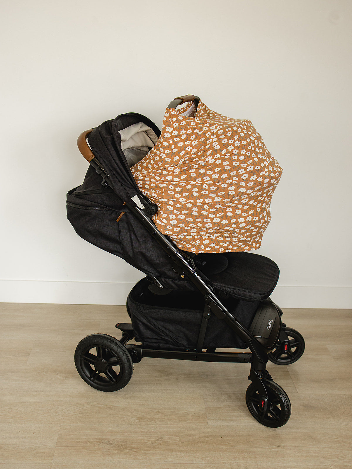 bamboo multi-use cover // mustard floral