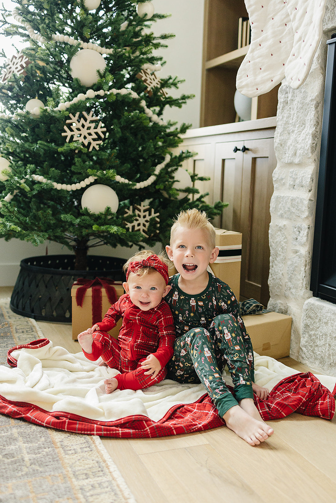 red plaid bamboo pajamas // ZIPPY