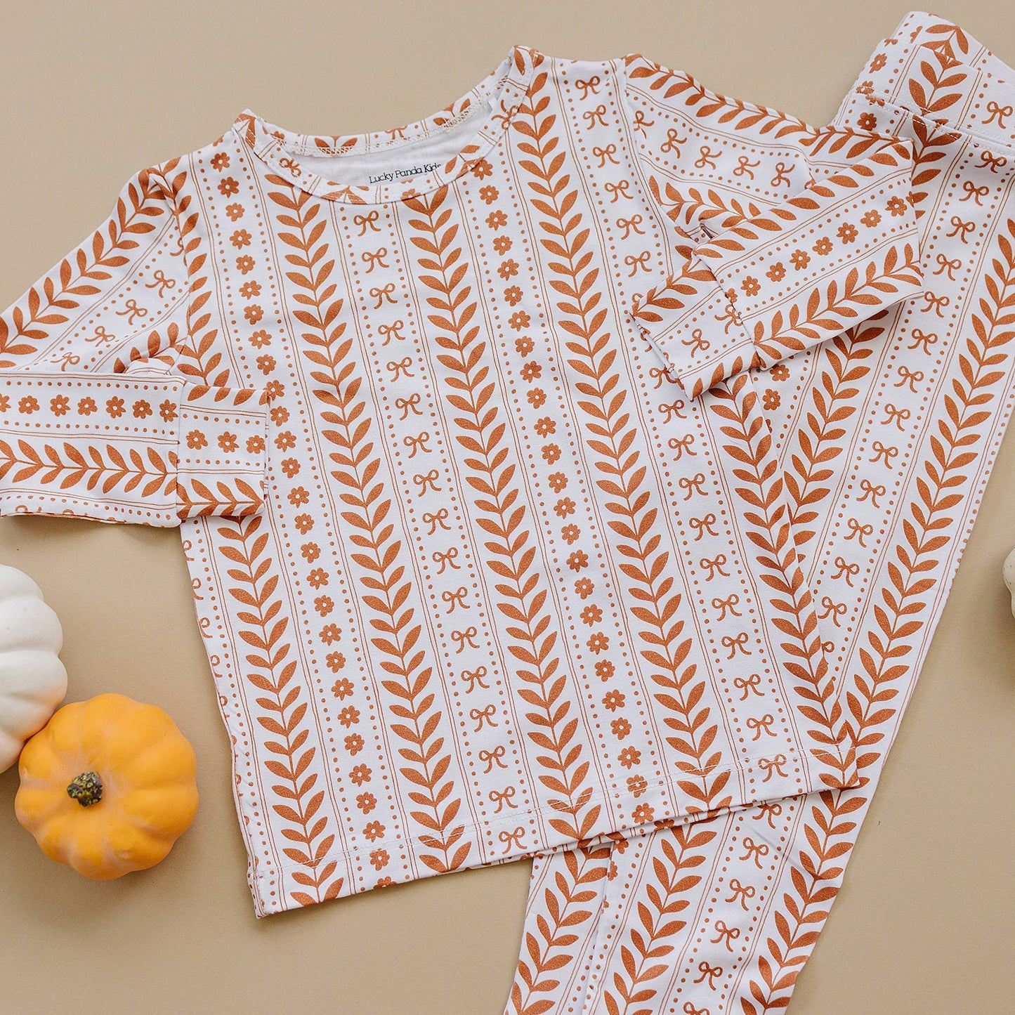 boho daisy bamboo pajamas // LONG-SLEEVE TWO-PIECE SET