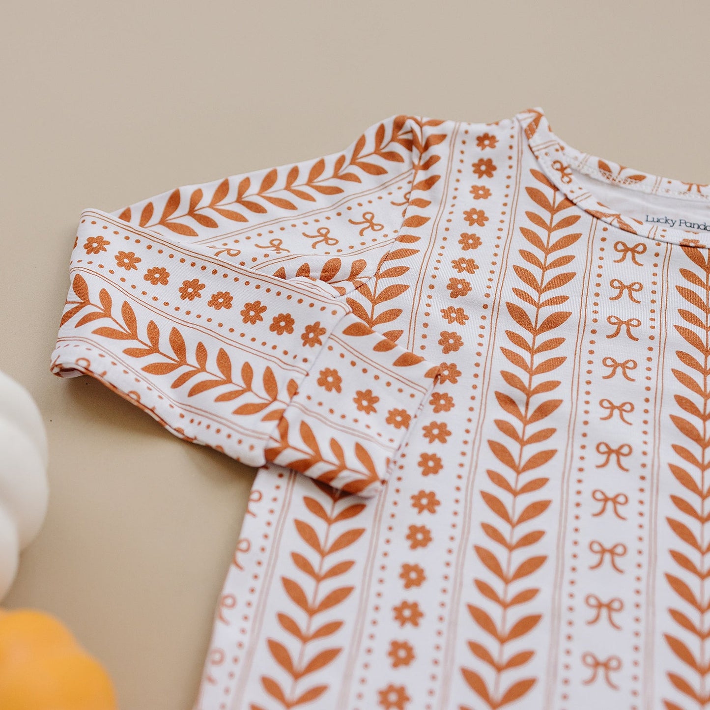 boho daisy bamboo pajamas // LONG-SLEEVE TWO-PIECE SET