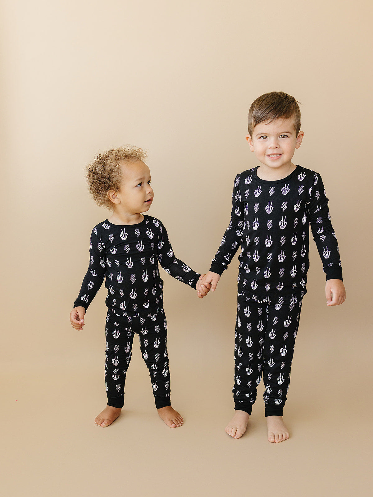 skelly vibes bamboo pajamas // LONG-SLEEVE TWO-PIECE SET