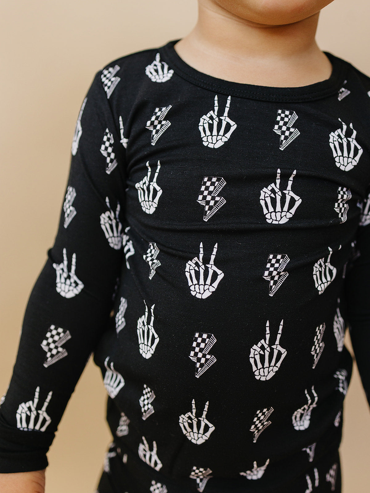 skelly vibes bamboo pajamas // LONG-SLEEVE TWO-PIECE SET