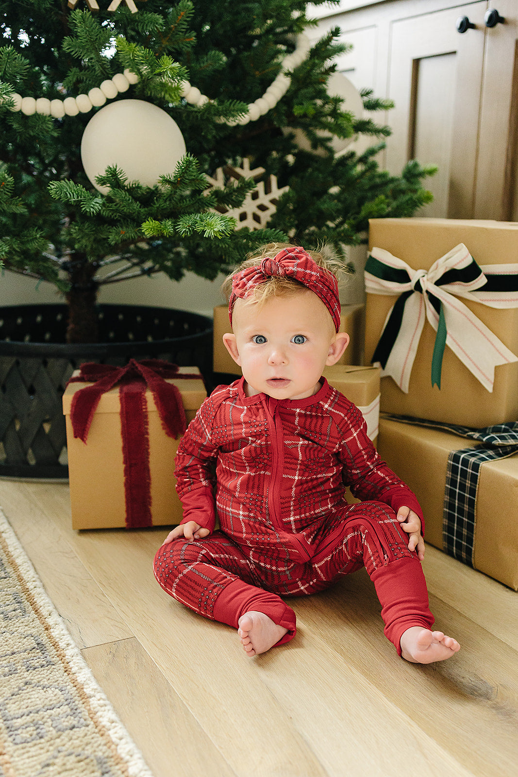 red plaid bamboo pajamas // ZIPPY