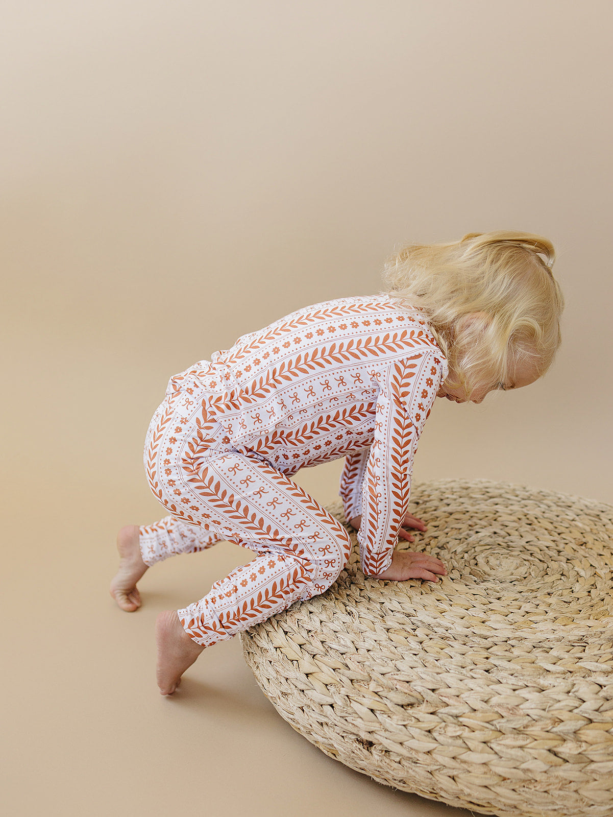 boho daisy bamboo pajamas // LONG-SLEEVE TWO-PIECE SET