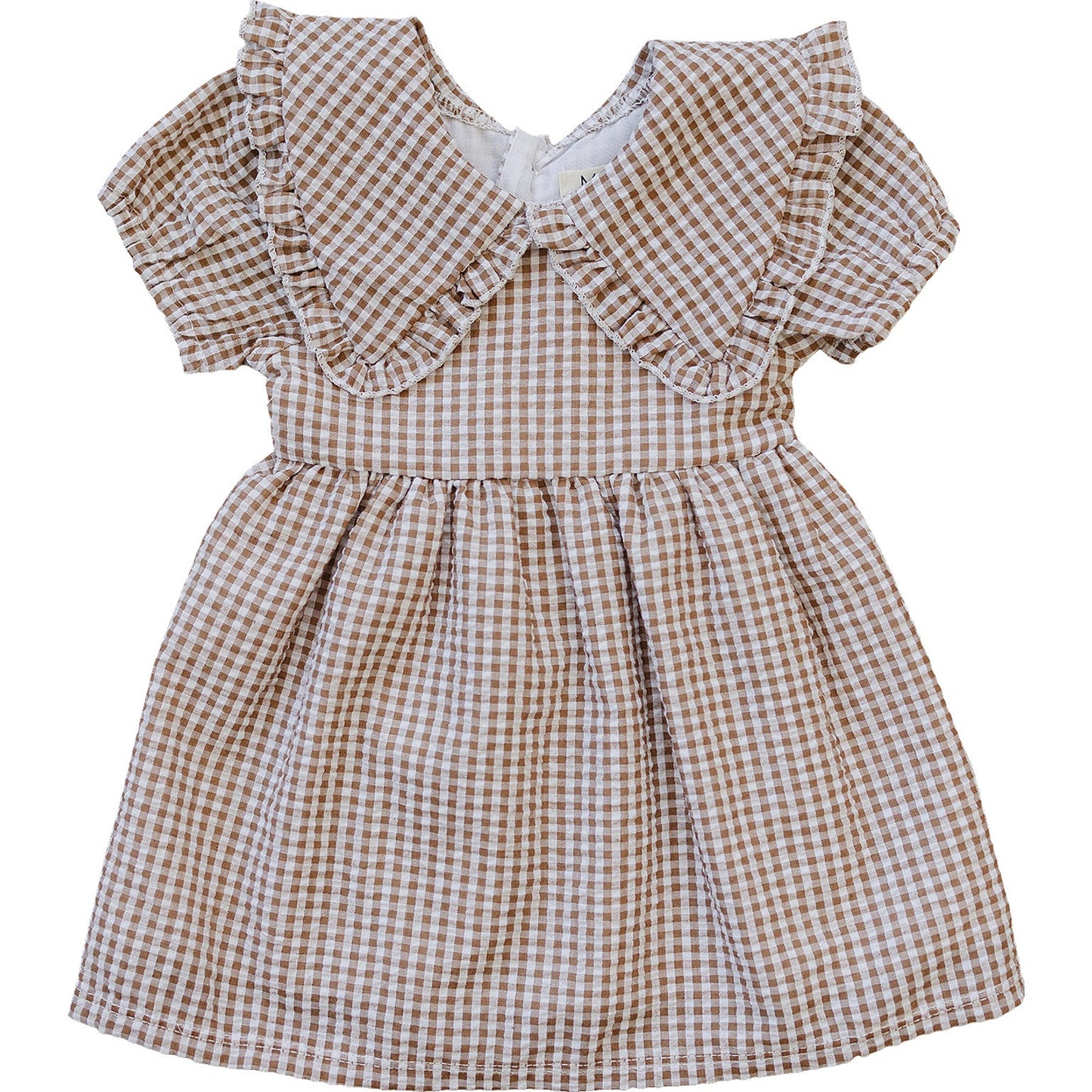 gingham peter pan collar dress (sizing up to 8/9)