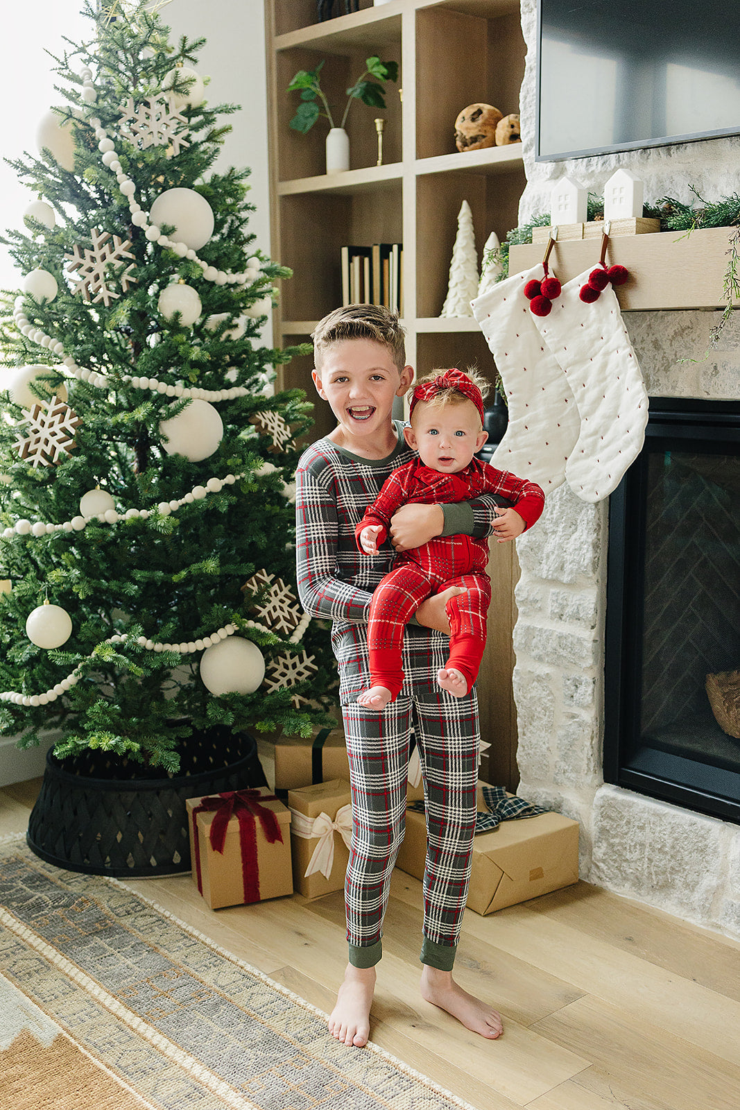 red plaid bamboo pajamas // ZIPPY