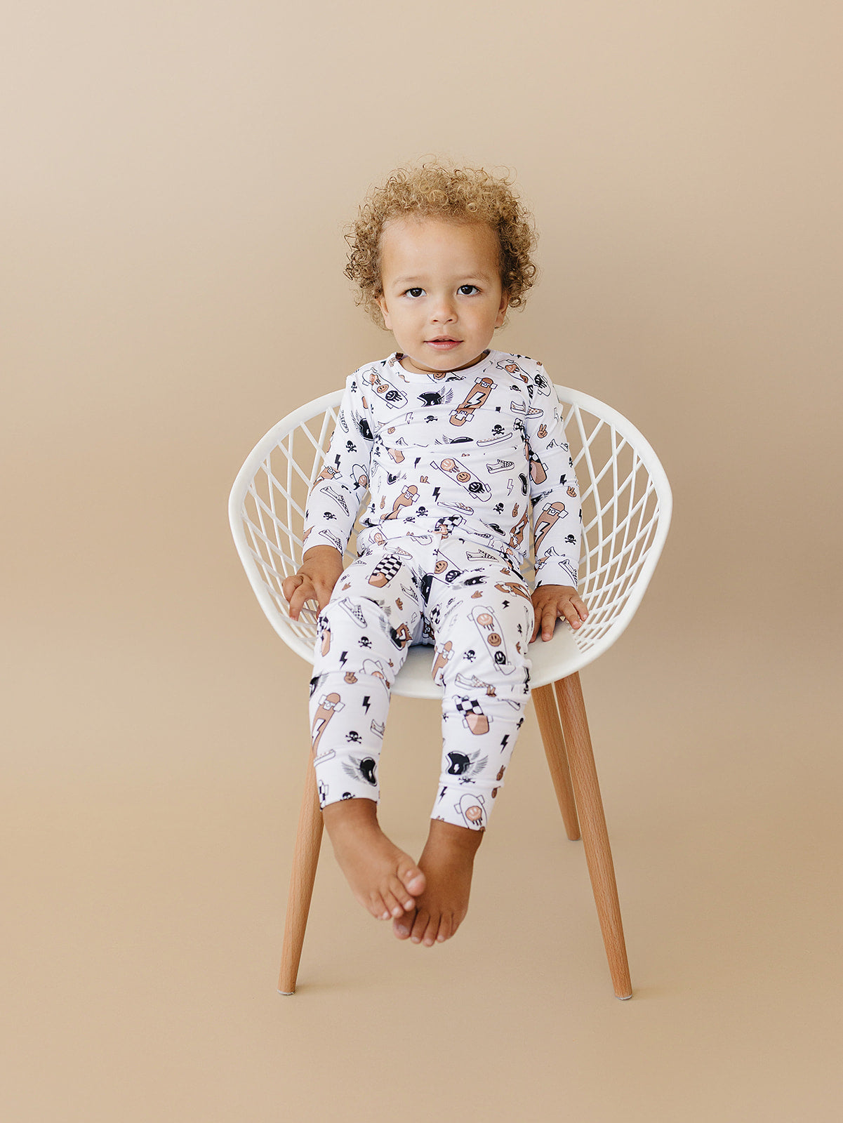 skater bamboo pajamas // LONG-SLEEVE TWO-PIECE SET