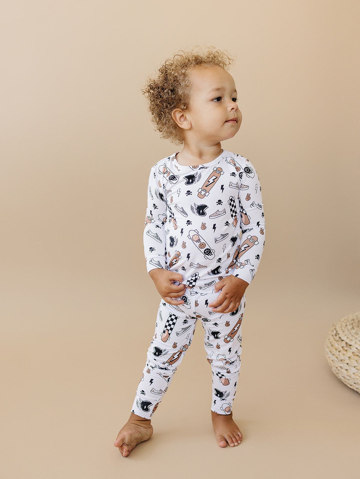 skater bamboo pajamas // LONG-SLEEVE TWO-PIECE SET