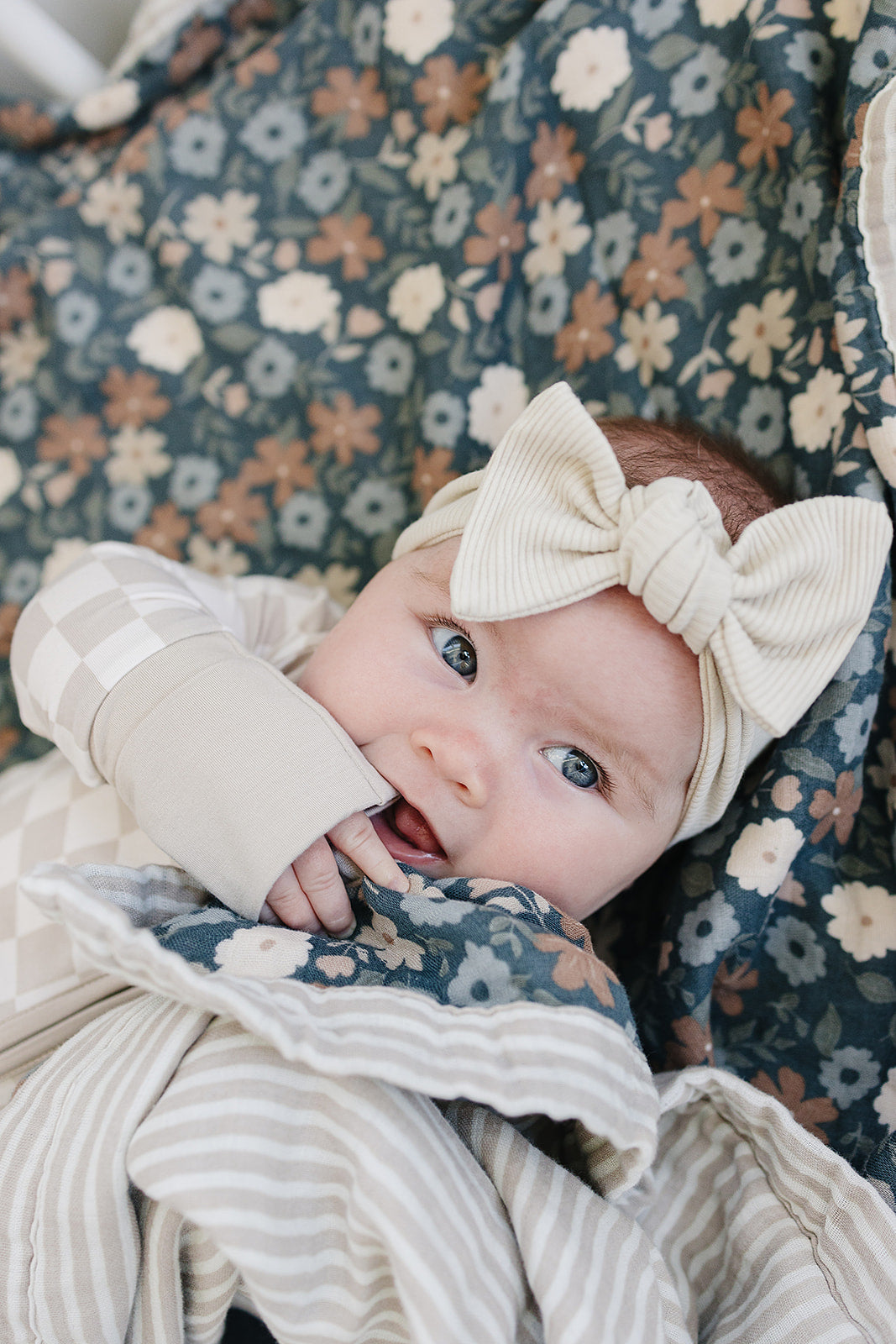 taupe checkered bamboo pajamas // ZIPPY