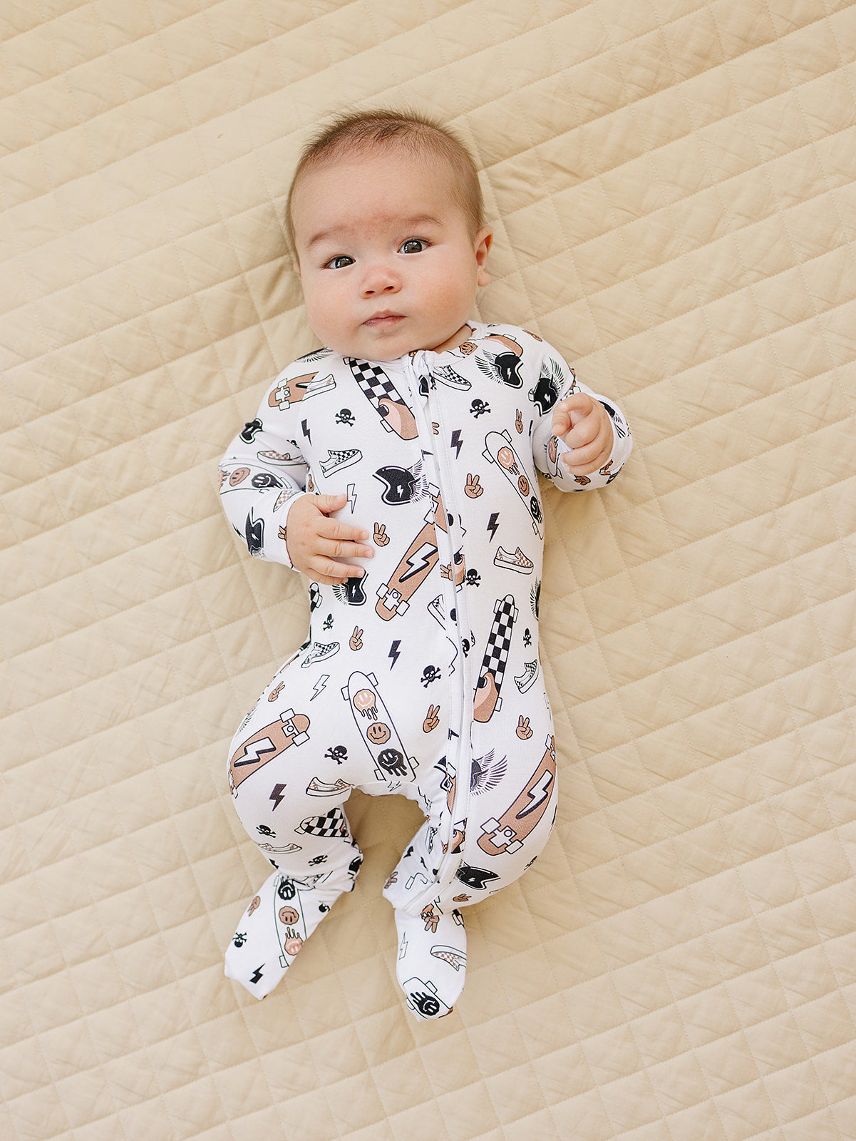 skater bamboo pajamas // ZIPPY