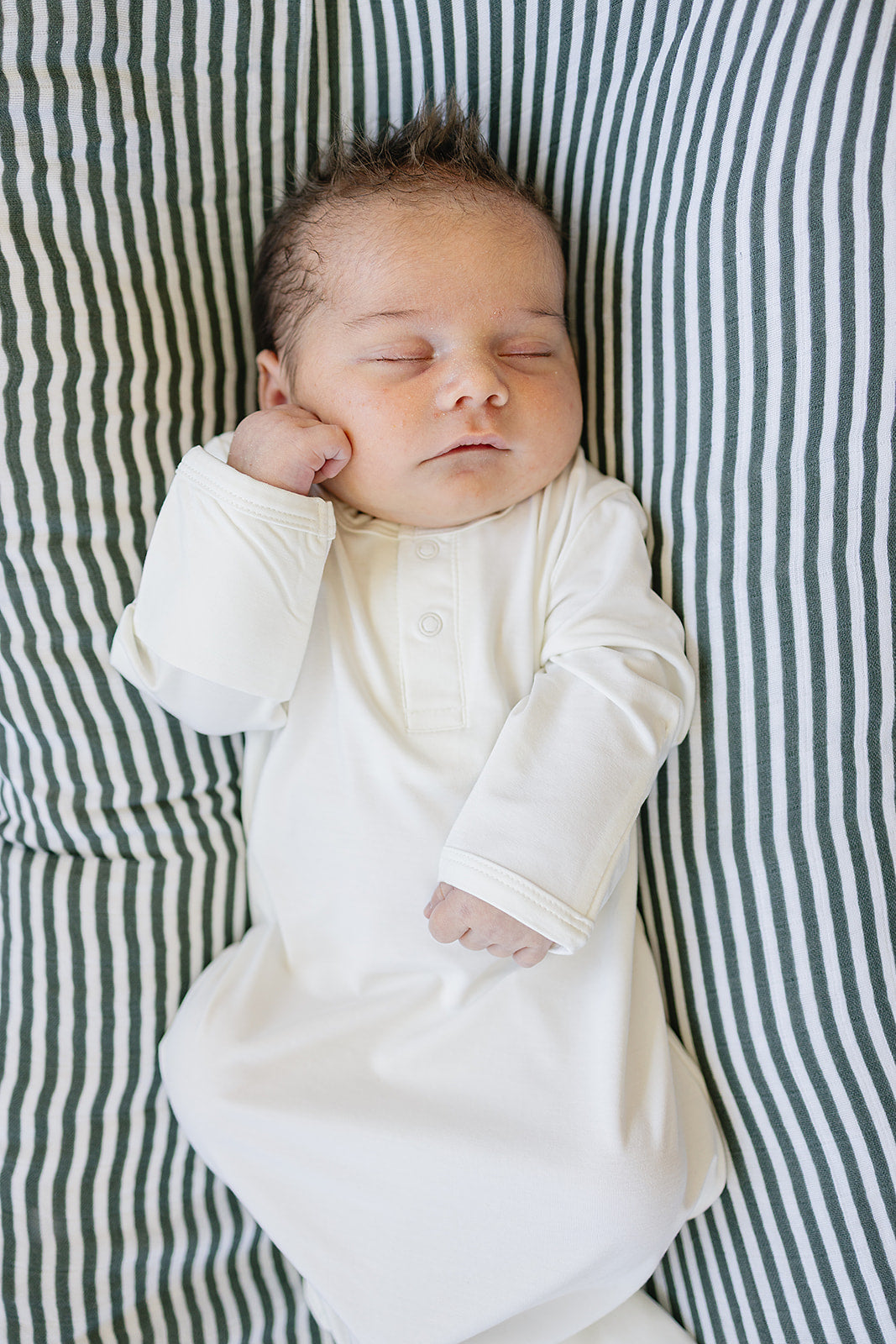 bamboo knot gown // white