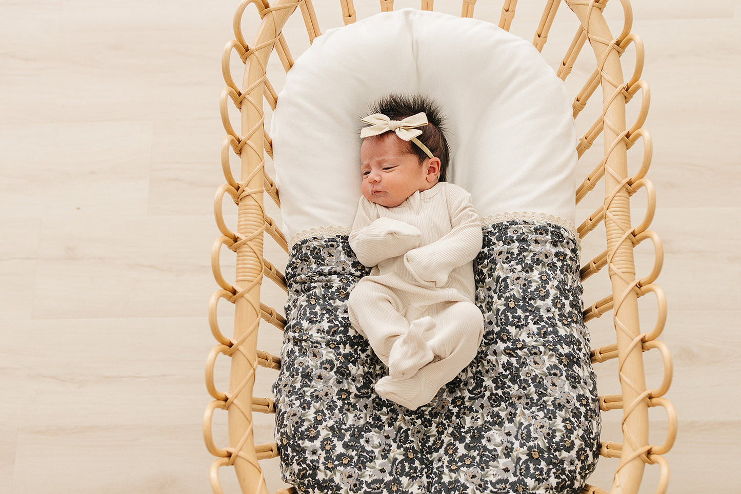 cream ribbed bamboo pajamas // ZIPPY