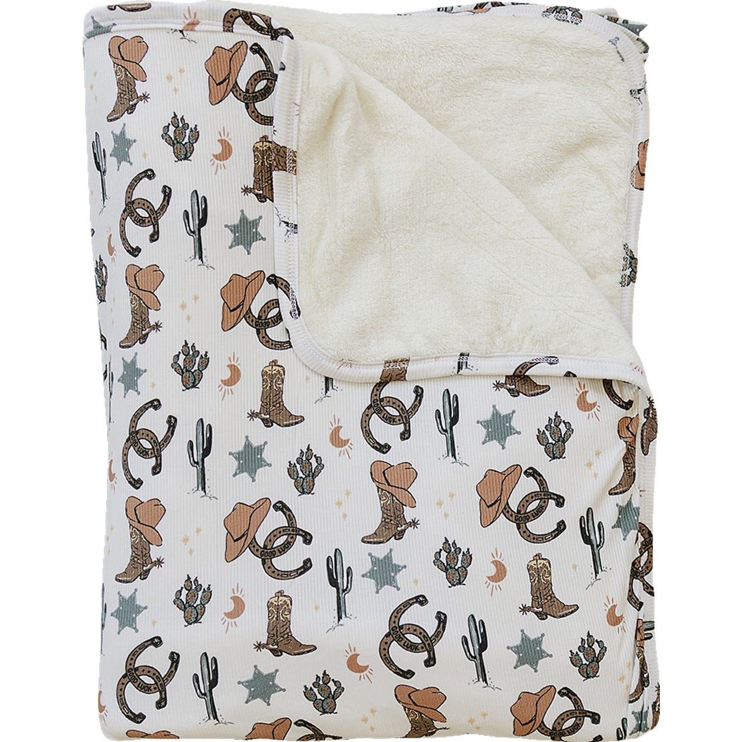 bamboo fleece quilt // cowboy