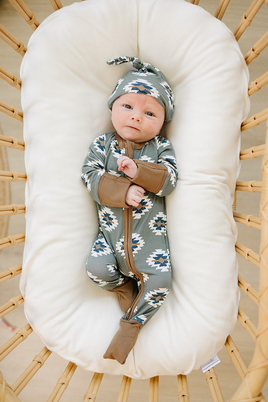 southwest aztec ribbed bamboo pajamas // ZIPPY