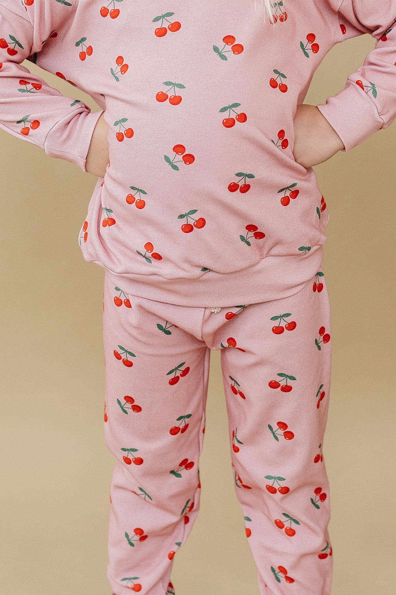 jogger set // blush cherry