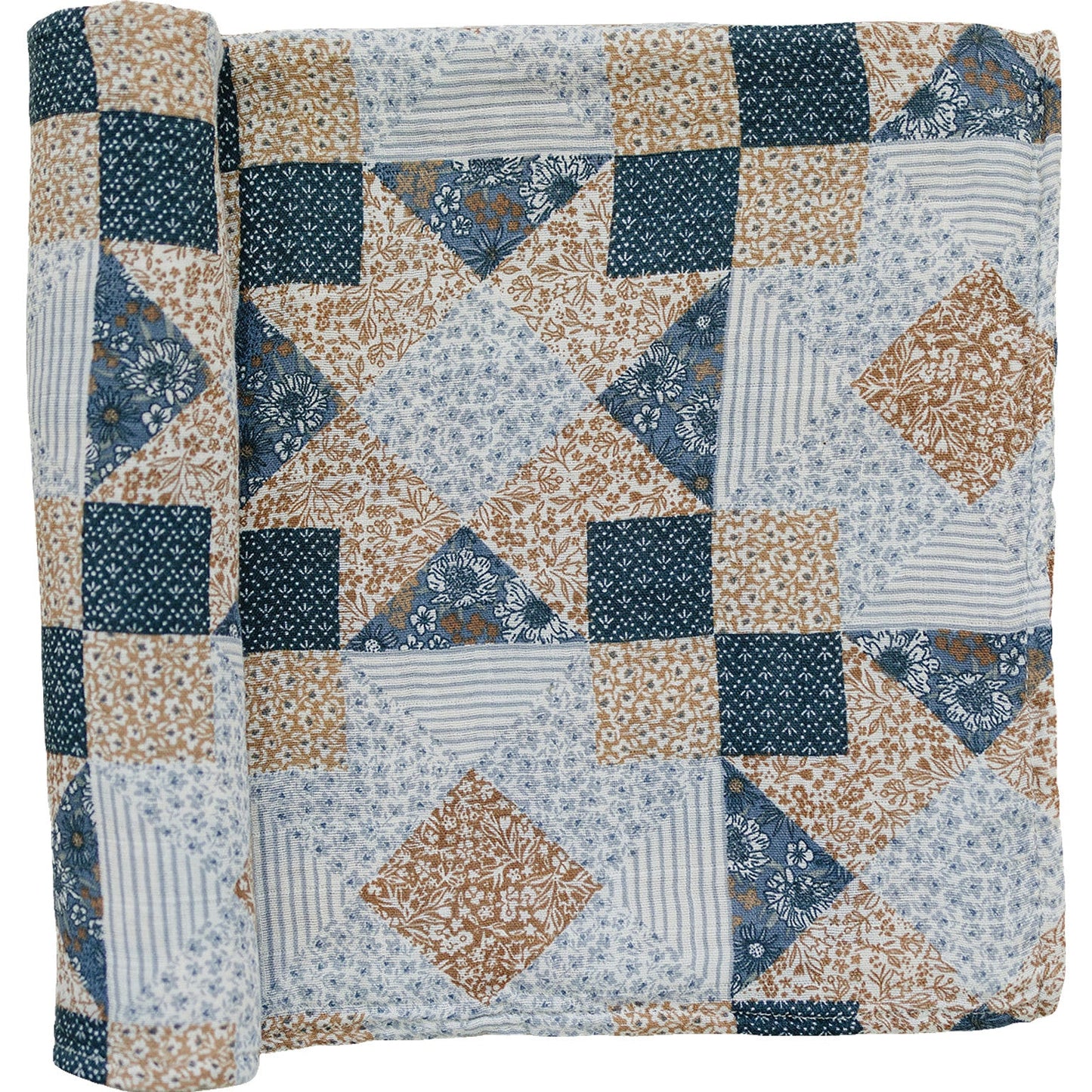 muslin swaddle blanket // patchwork