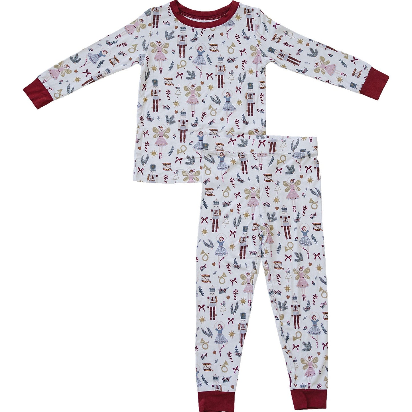 red nutcracker bamboo pajamas // LONG-SLEEVE TWO-PIECE SET (*available in extended sizing*)