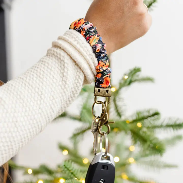 wristlet keychain // groovy