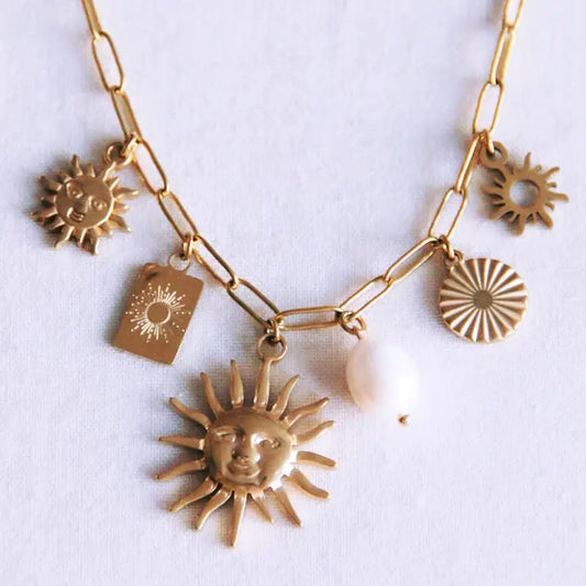 charm necklace // sunshine