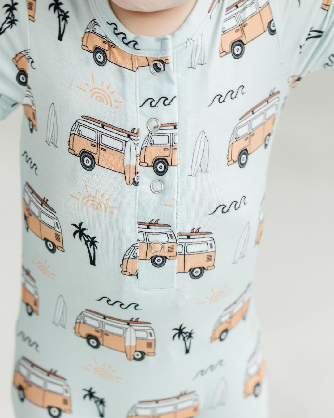bamboo jumpsuit // retro beach