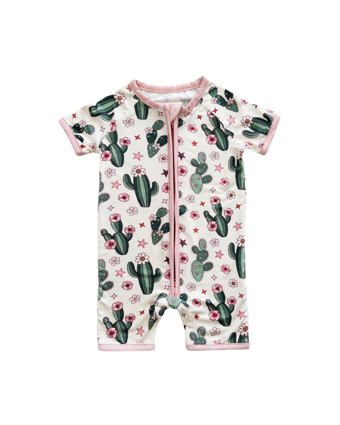 cactus flowers bamboo pajamas // SHORTIE
