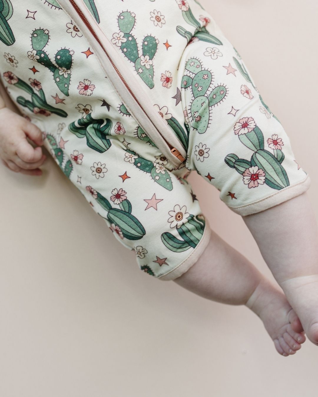 cactus flowers bamboo pajamas // SHORTIE