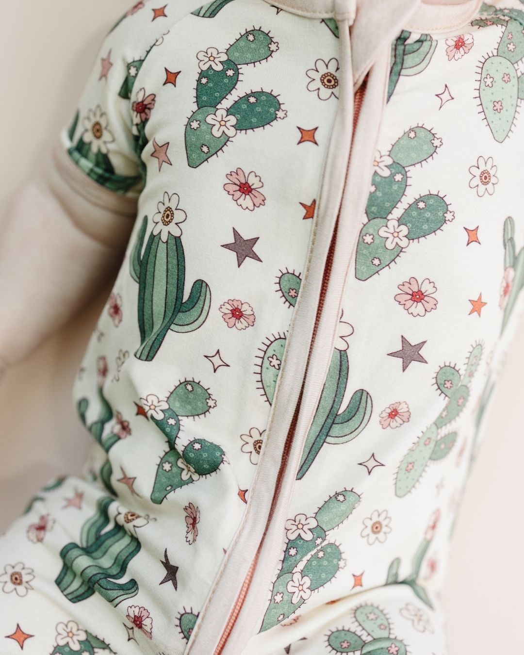 cactus flowers bamboo pajamas // SHORTIE