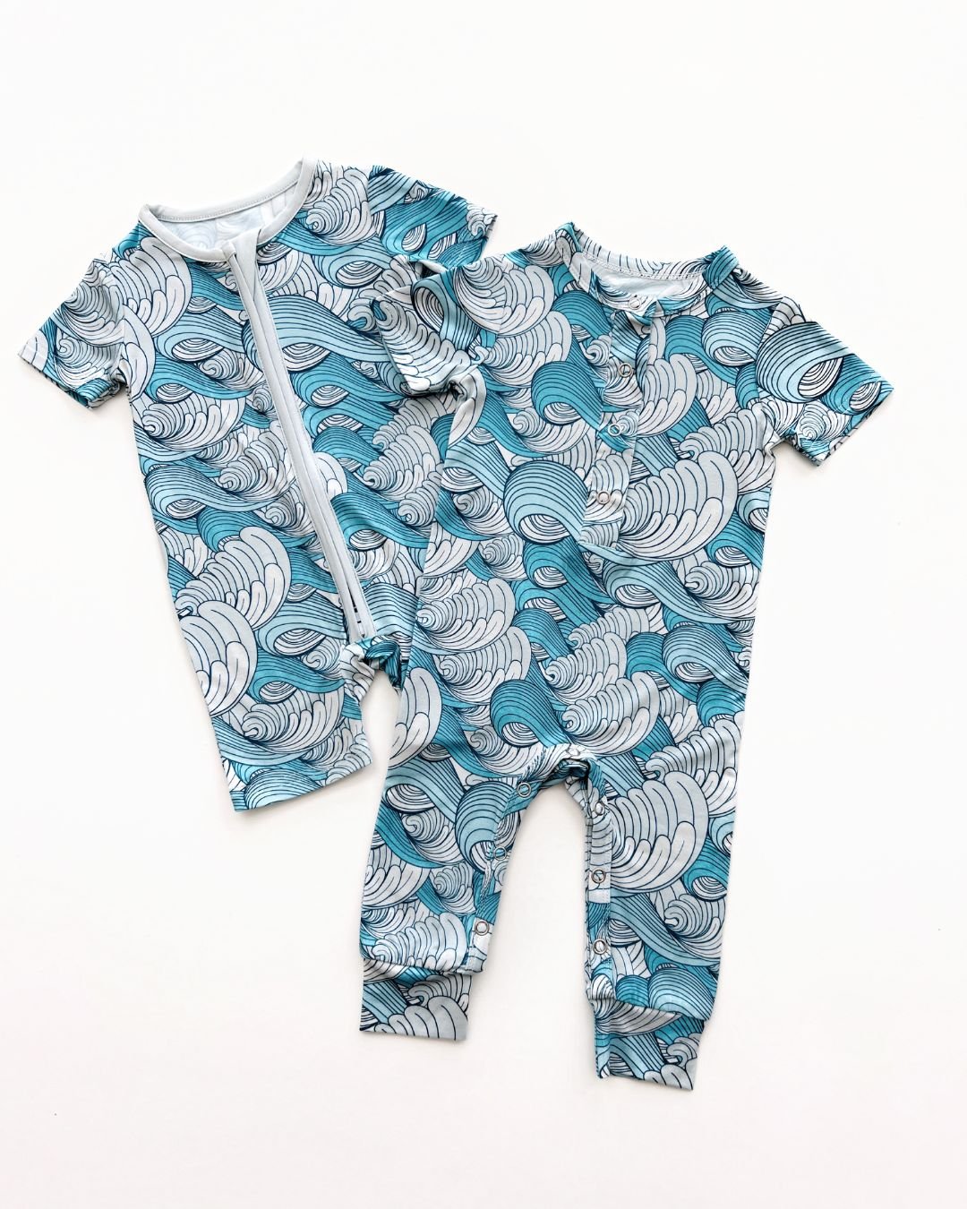 making waves bamboo pajamas // SHORTIE