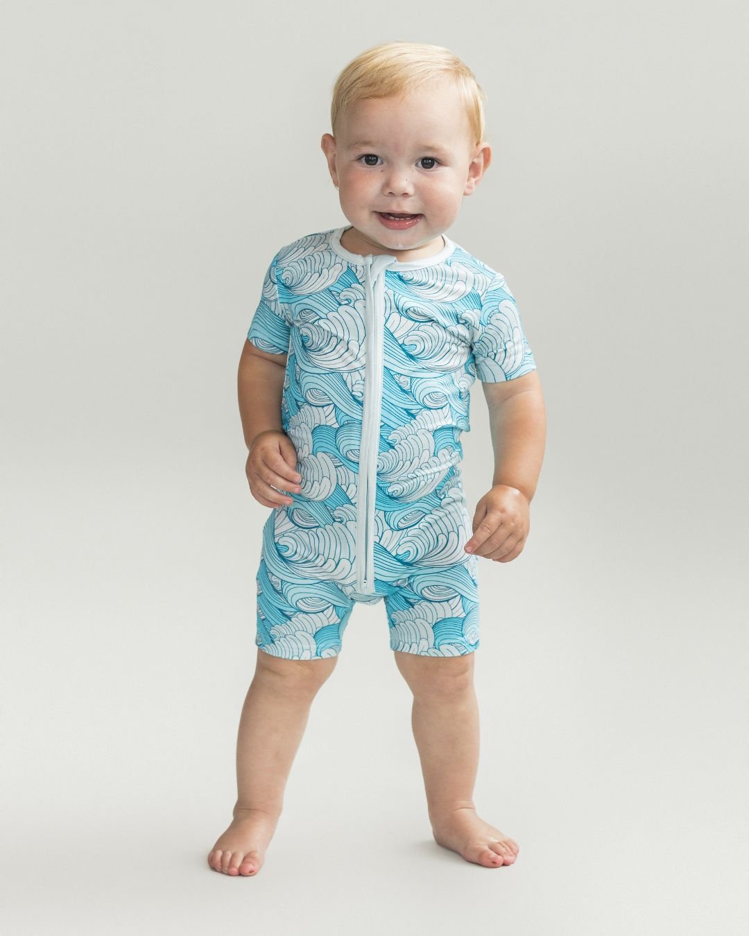 making waves bamboo pajamas // SHORTIE
