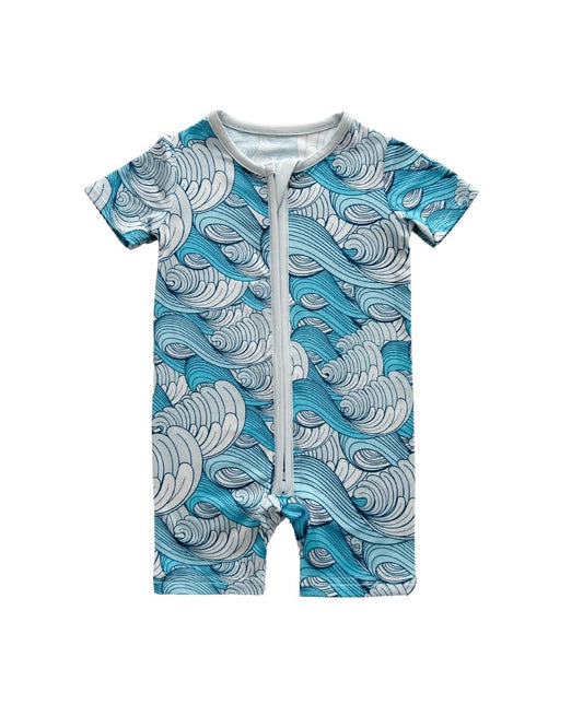 making waves bamboo pajamas // SHORTIE