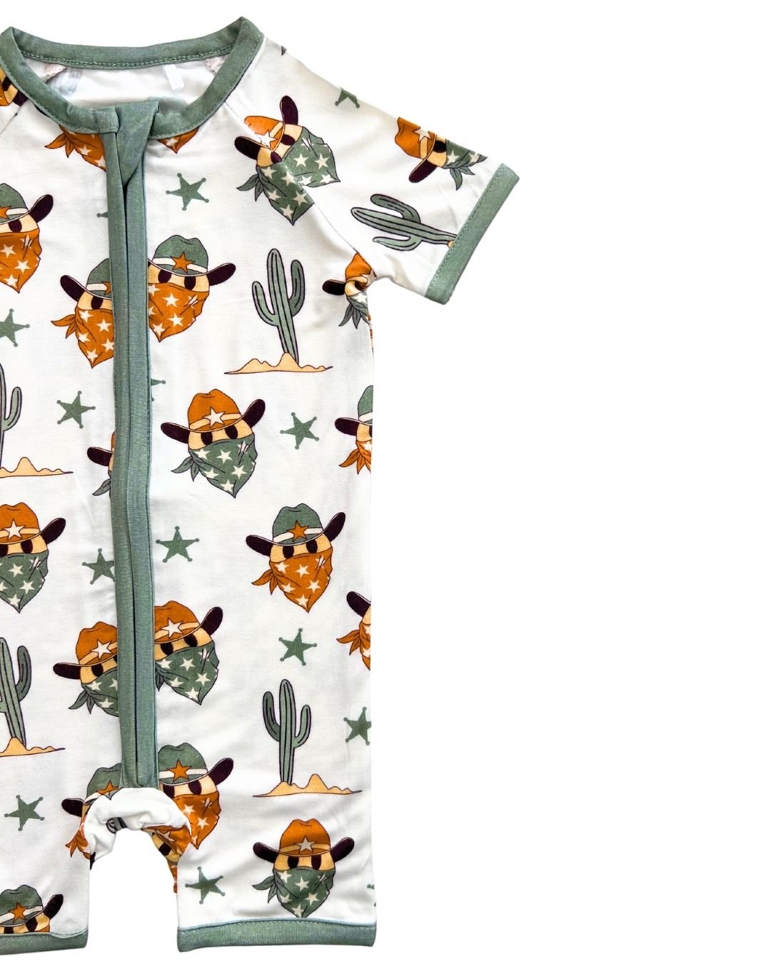 smiley cowboy bamboo pajamas // SHORTIE