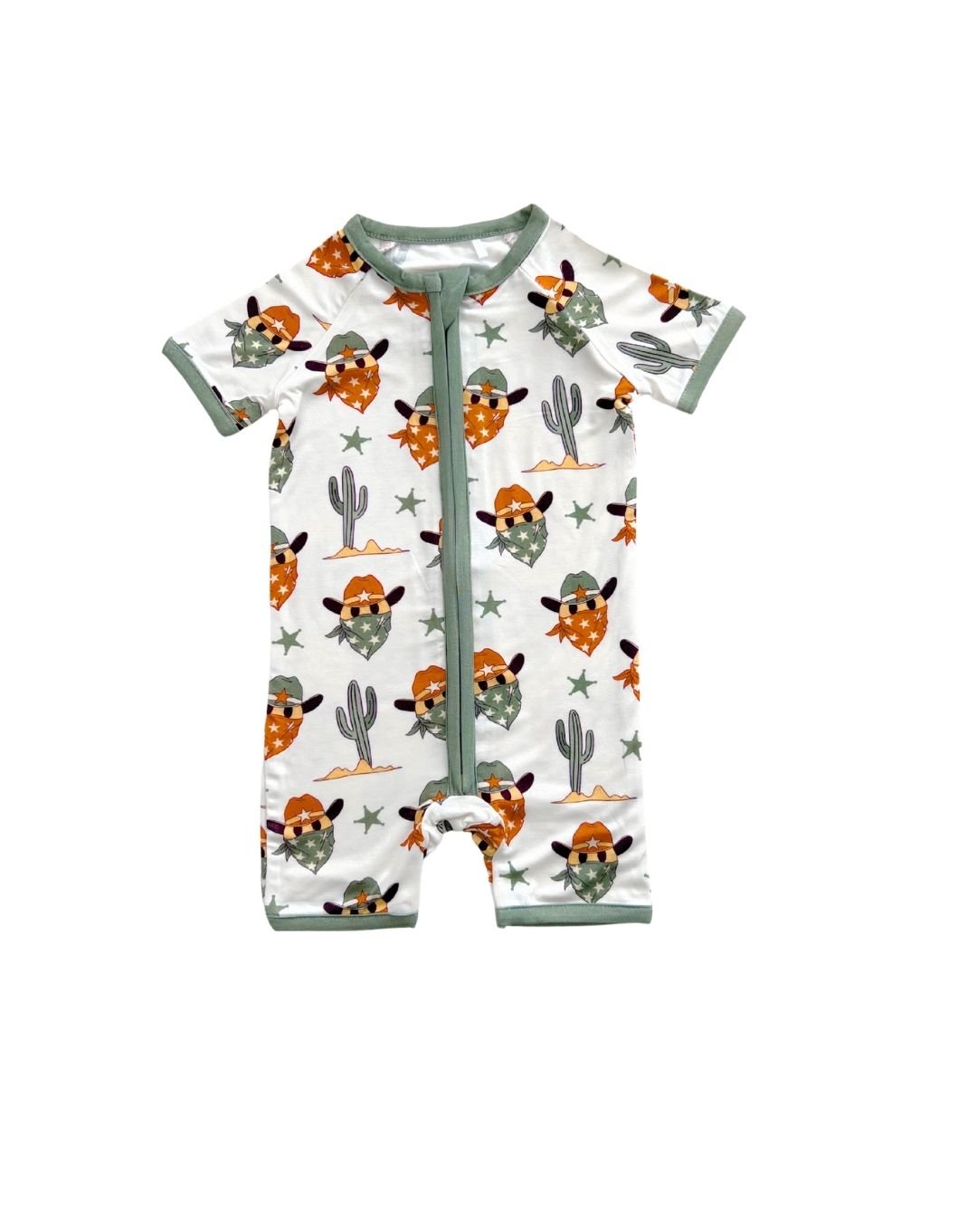 smiley cowboy bamboo pajamas // SHORTIE
