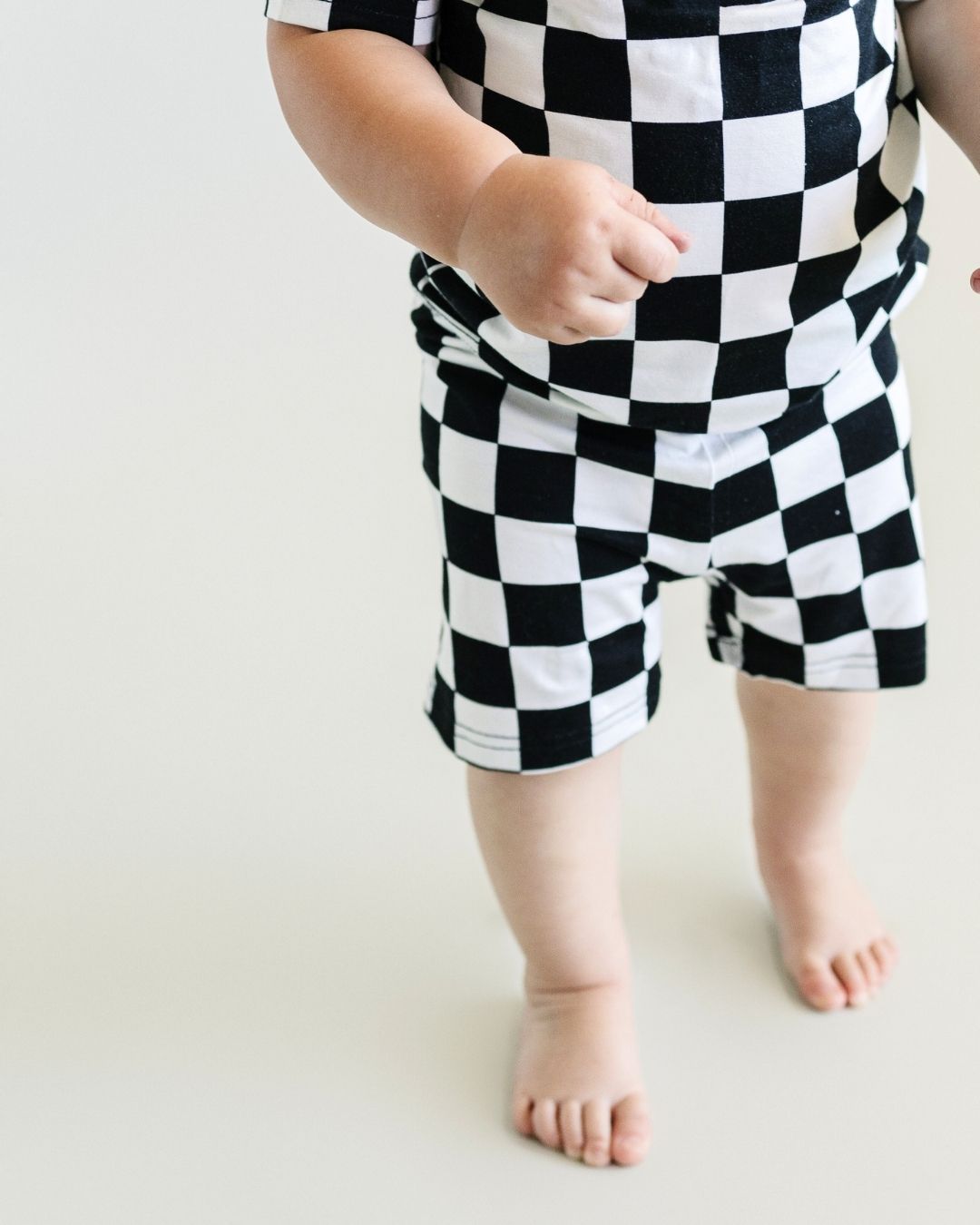 black checkered bamboo pajamas // SHORT-SLEEVE TWO-PIECE SET (*AVAILABLE IN EXTENDED SIZING UP TO 8/9*)