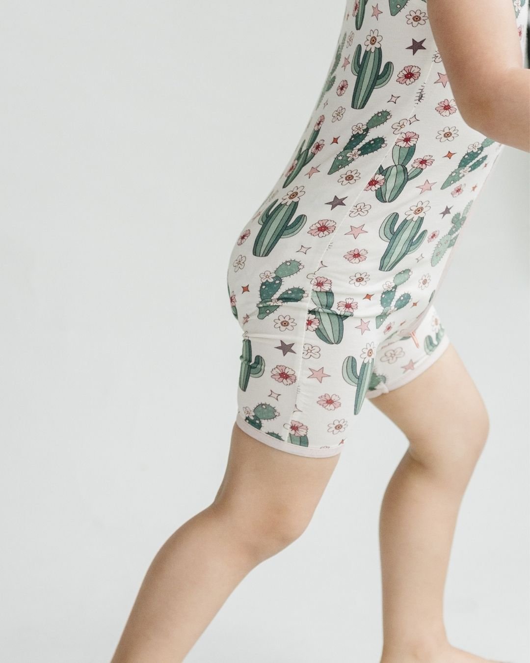 cactus flowers bamboo pajamas // SHORT-SLEEVE TWO-PIECE SET (*AVAILABLE IN EXTENDED SIZING UP TO 8/9*)