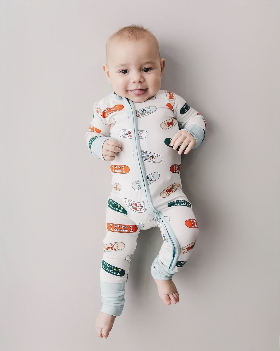 jolly skateboard bamboo pajamas // ZIPPY