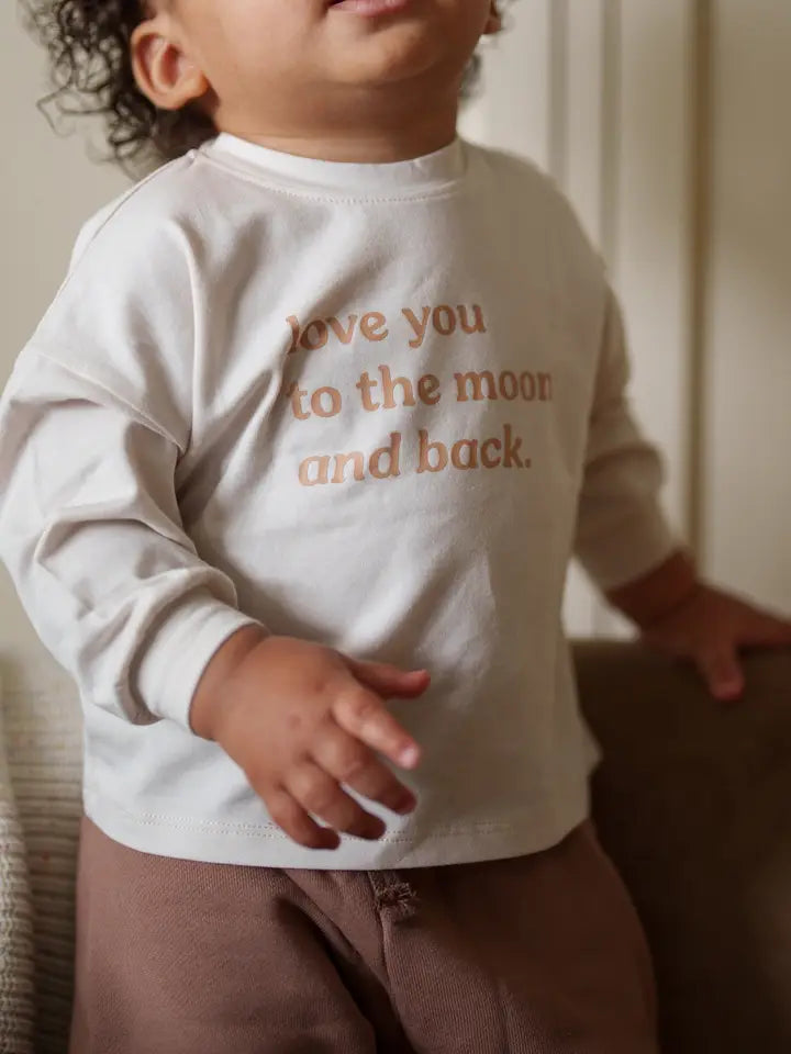 love you to the moon and back // organic ultra-soft tee