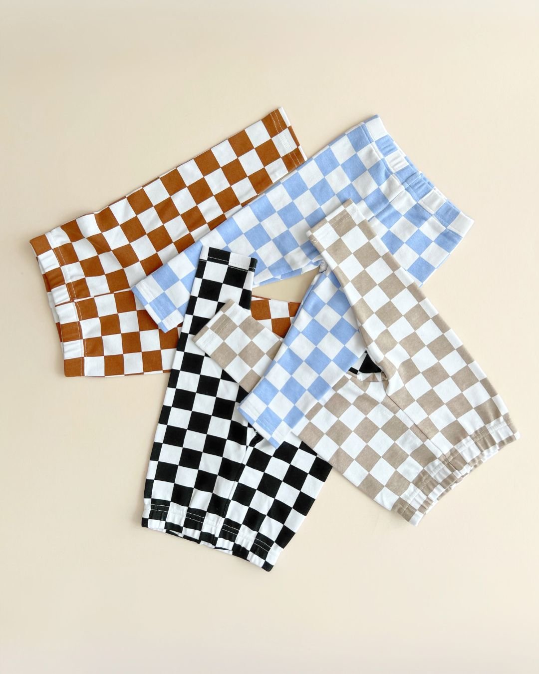 checkered leggings // black