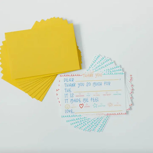 kids thank you notecard + envelopes set