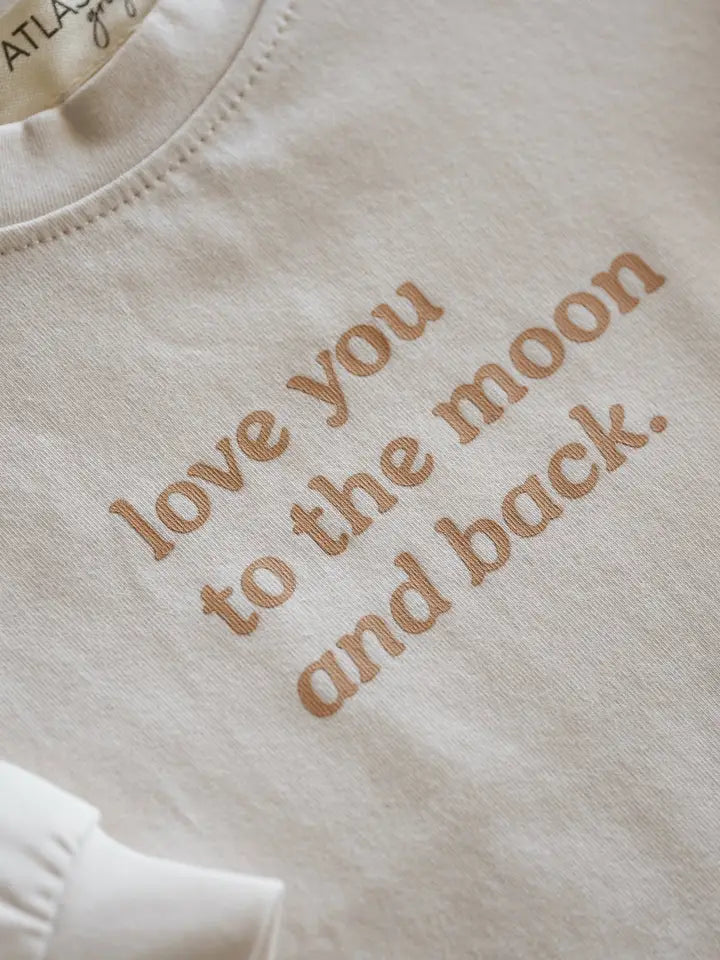 love you to the moon and back // organic ultra-soft tee