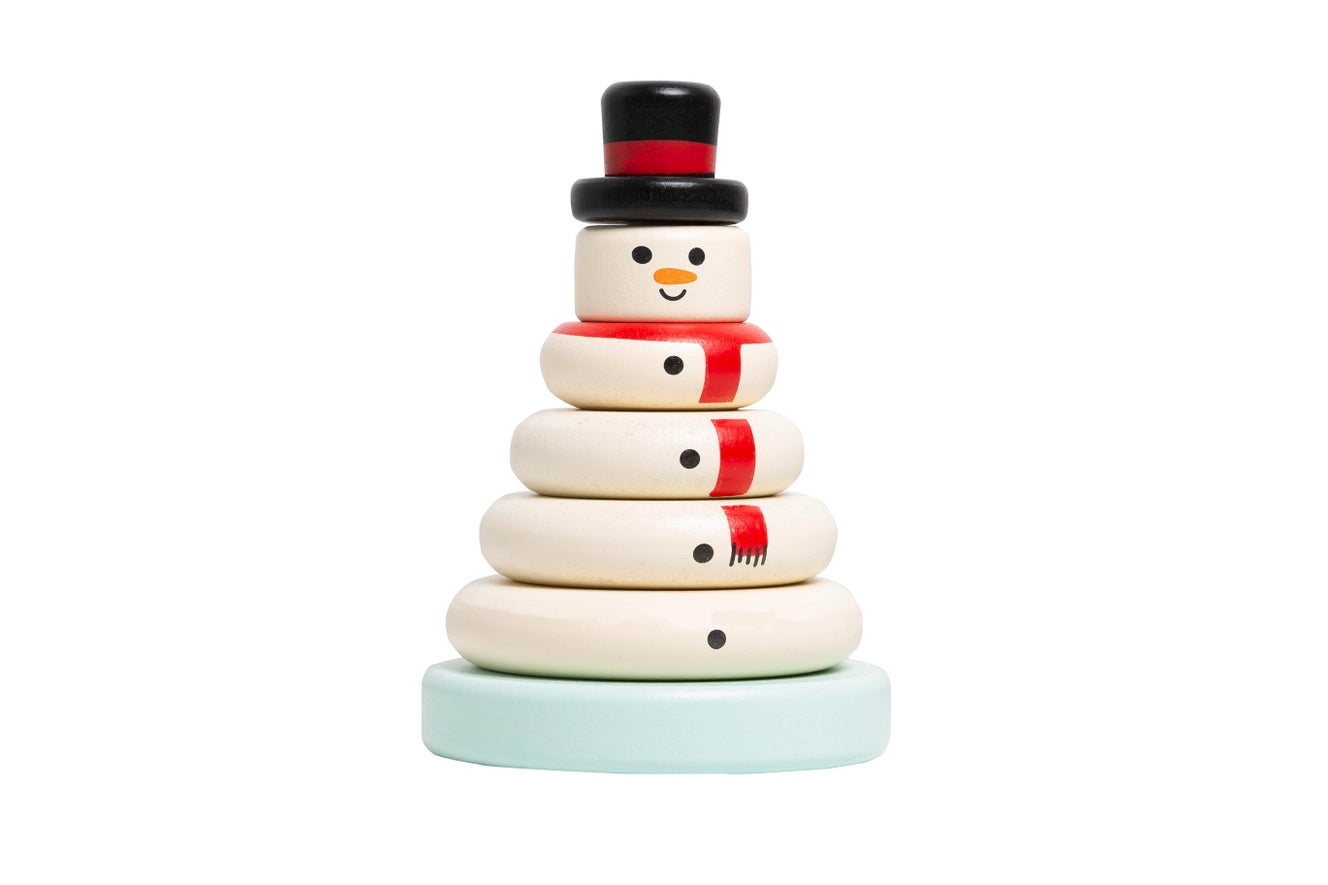 snowman stacking toy