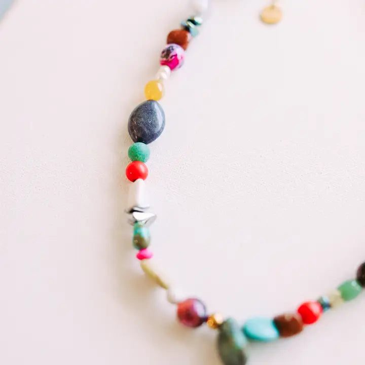 stevie colorful beaded necklace // BELJOY