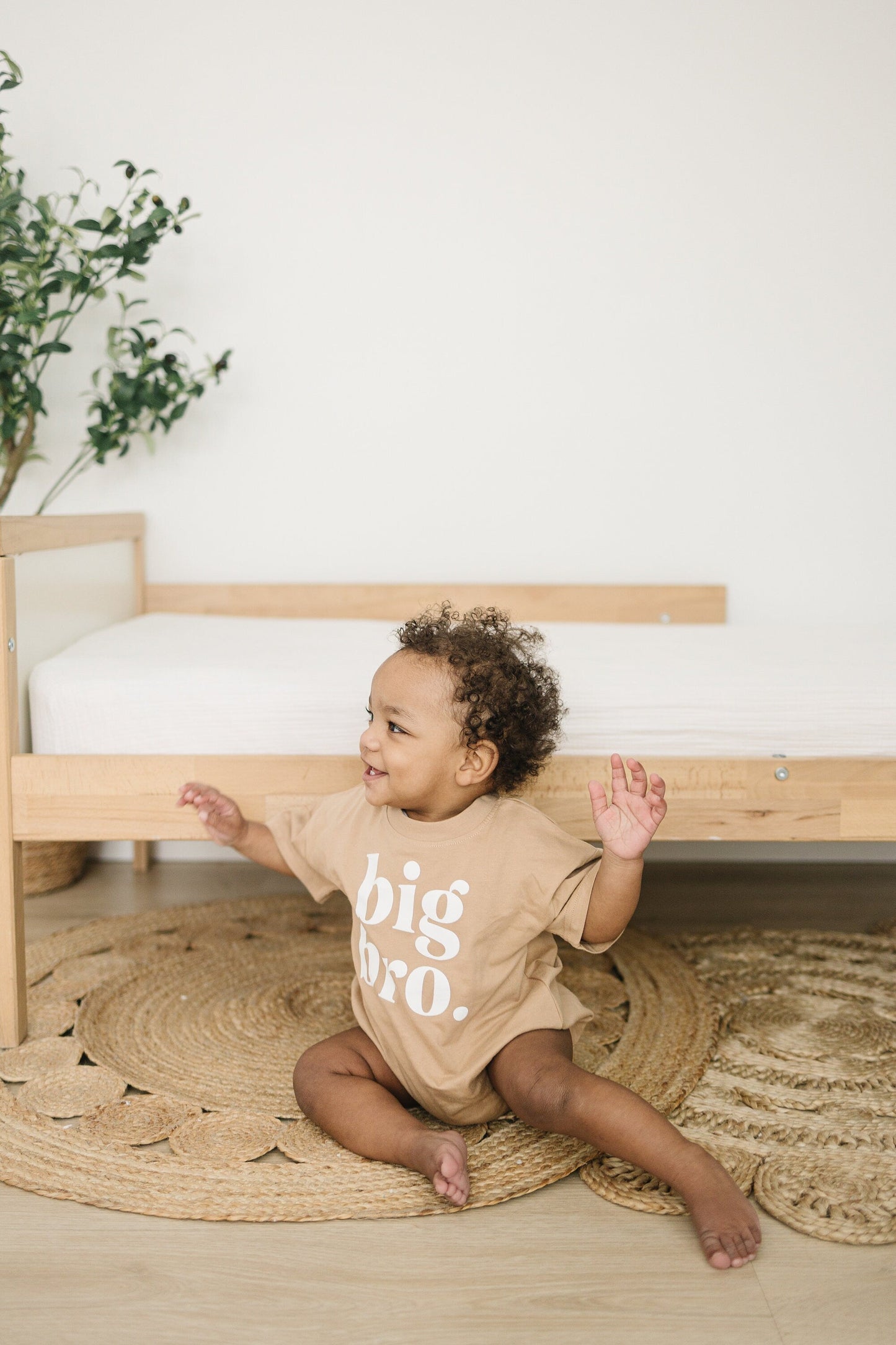 organic cotton big bro tshirt romper