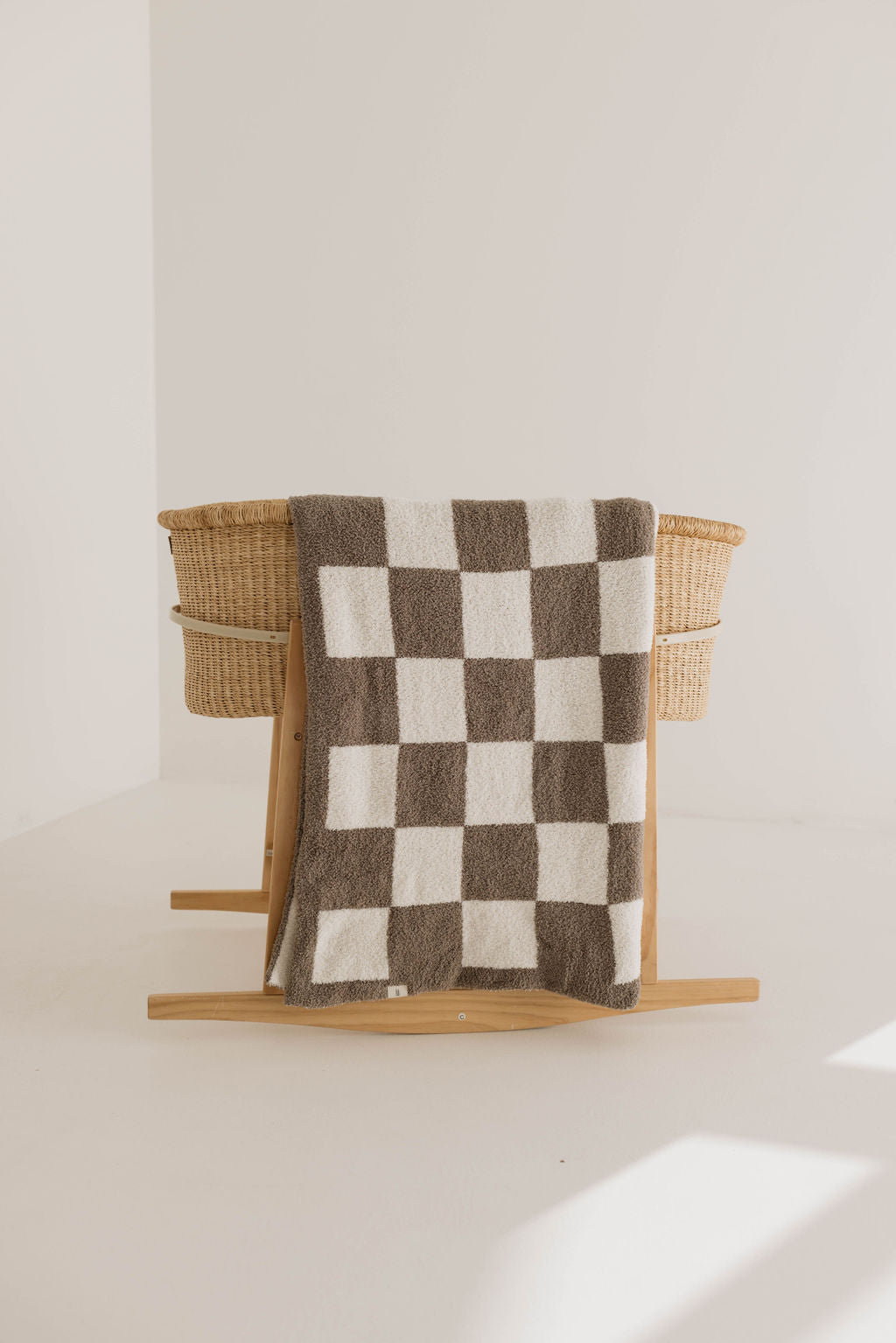 plush blanket // mushroom checkerboard