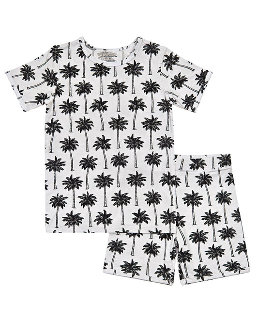 white palm bamboo pajamas // SHORTS SET (sizing up to 8/9)