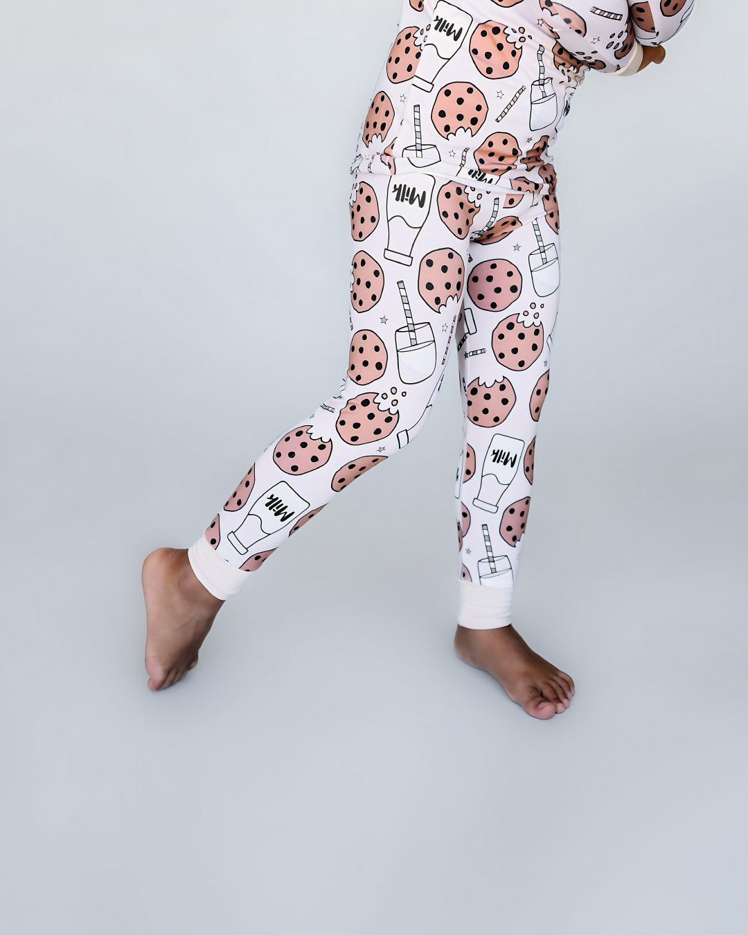 milk + cookies bamboo pajamas / LONG-SLEEVE TWO-PIECE SET (available up to size 8/9)