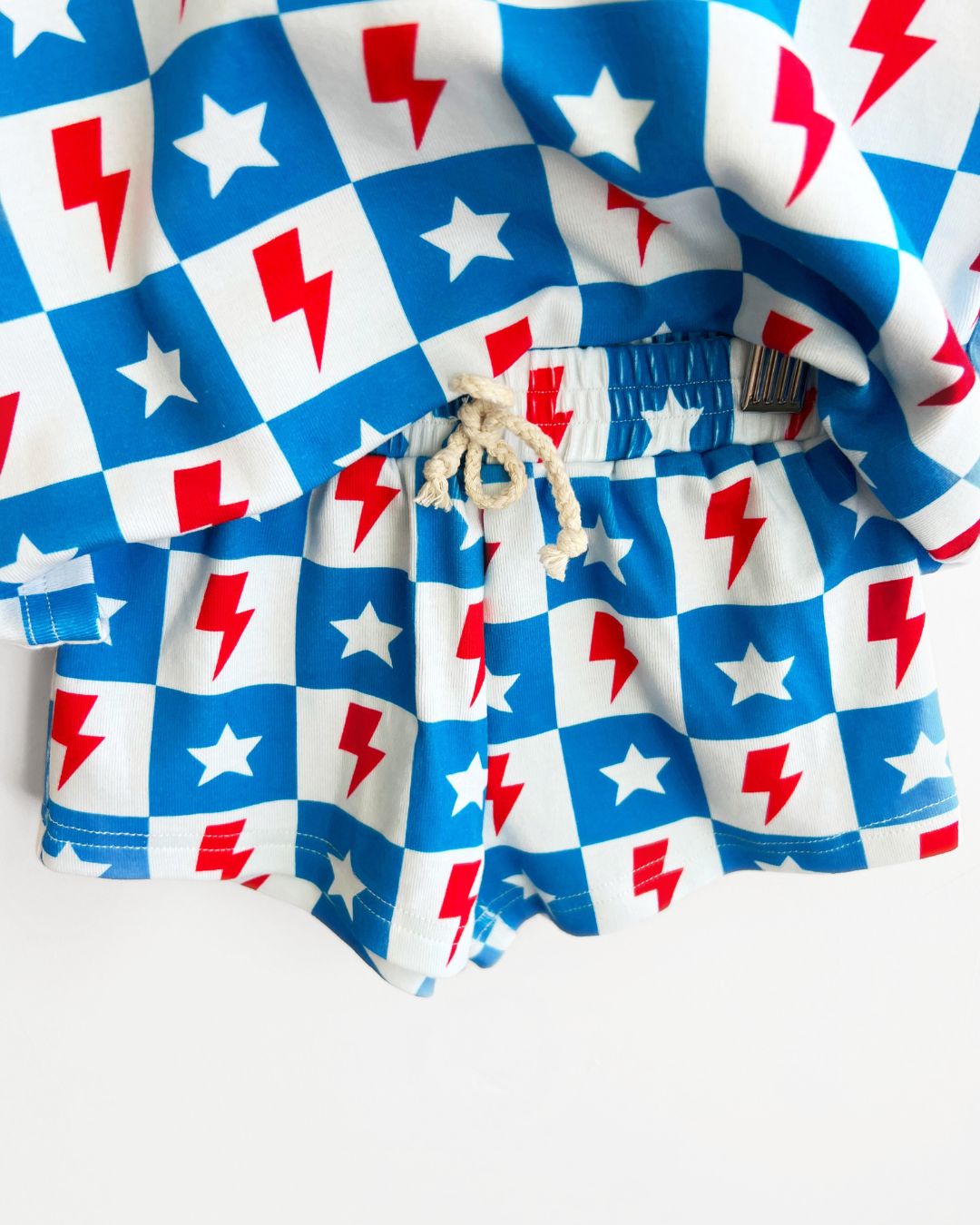 shorts set // checkered patriotic (available in EXTENDED SIZING!)