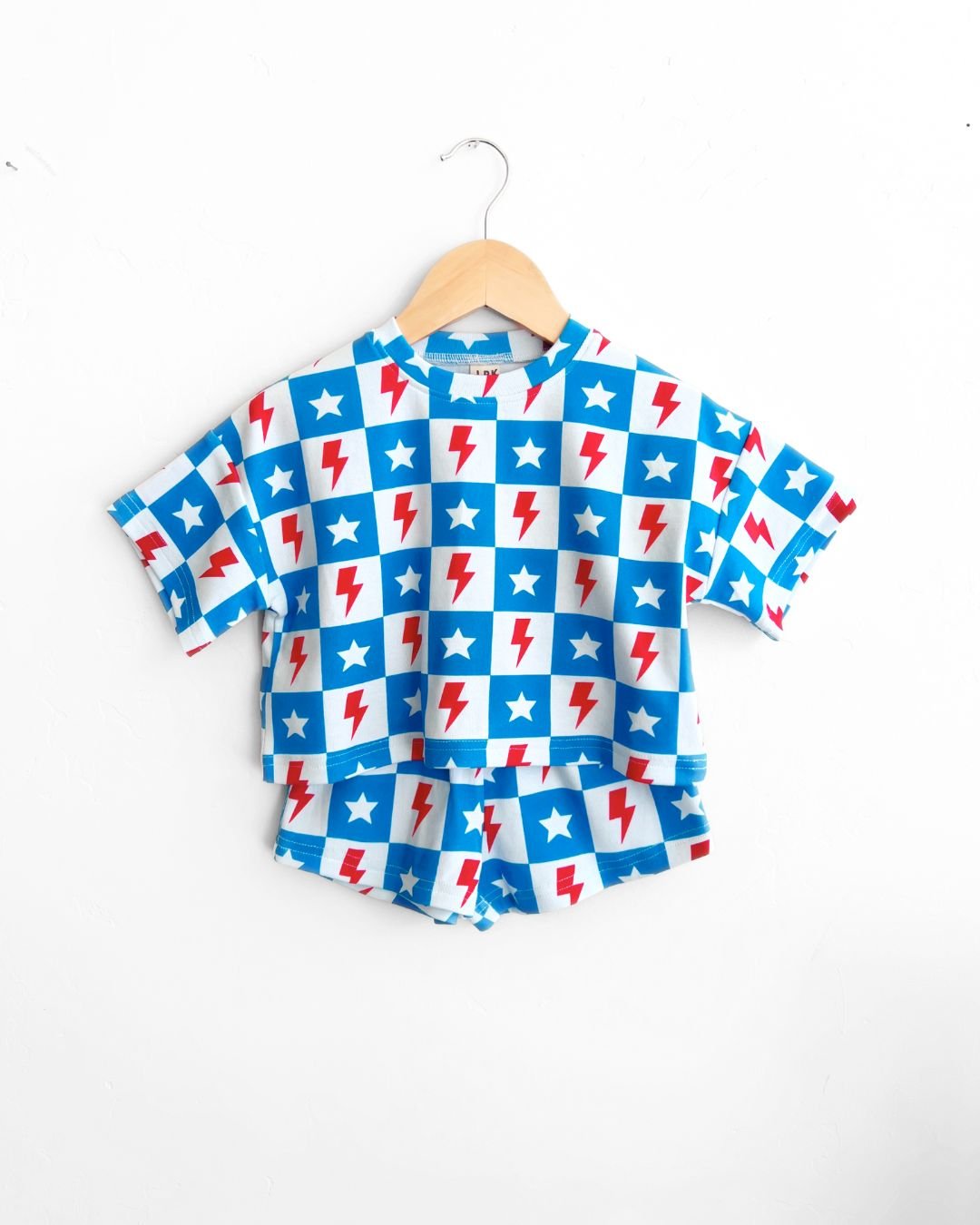 shorts set // checkered patriotic (available in EXTENDED SIZING!)