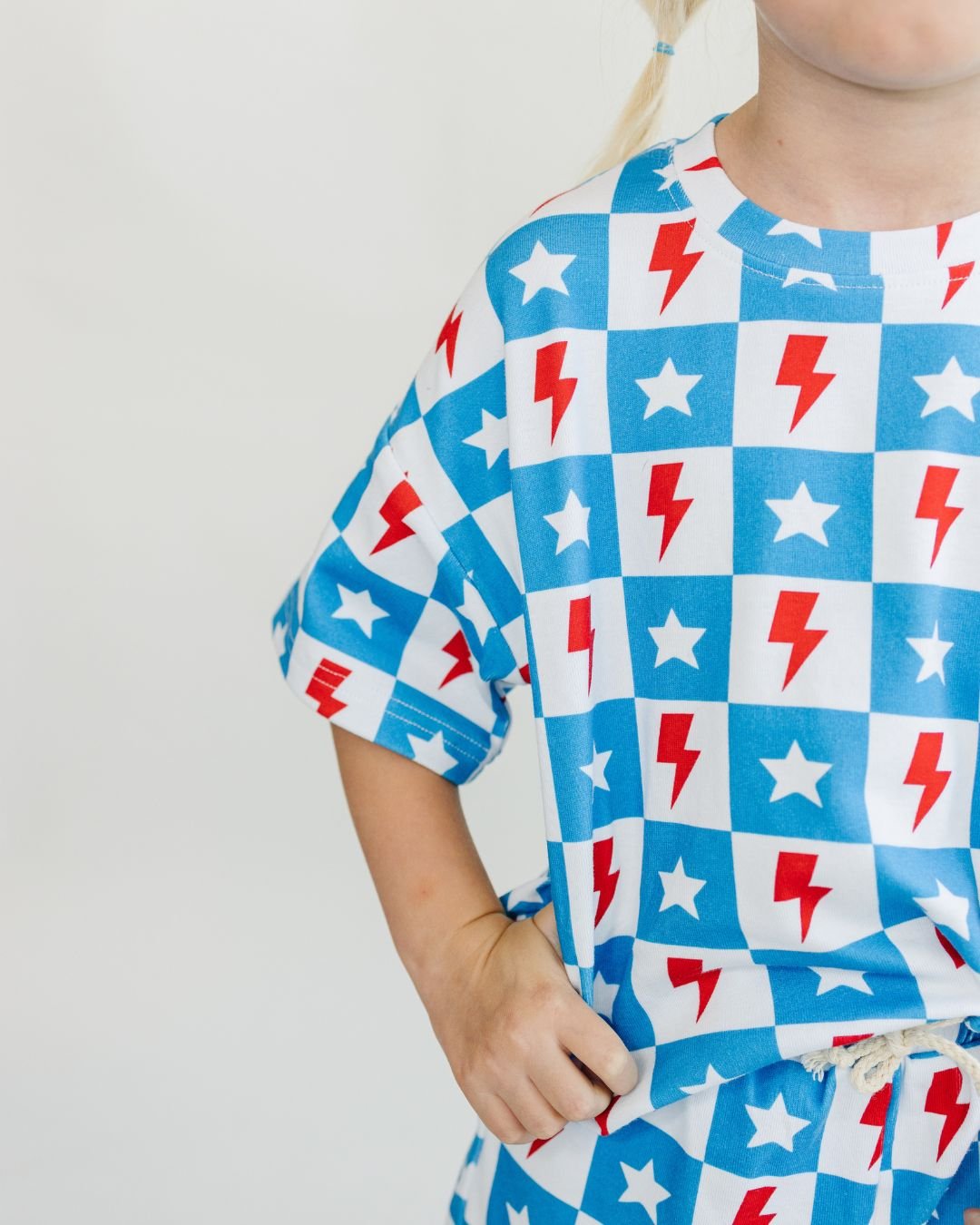 shorts set // checkered patriotic (available in EXTENDED SIZING!)