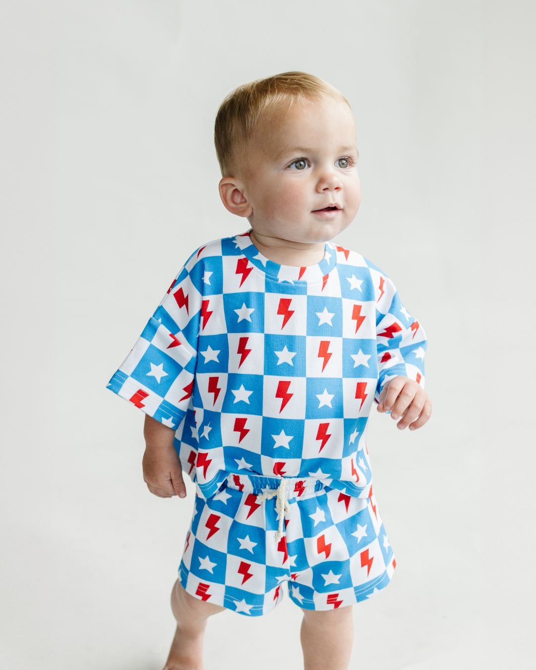 shorts set // checkered patriotic (available in EXTENDED SIZING!)